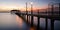 Sebring City Pier at sunset, Florida