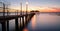 Sebring City Pier at sunset, Florida