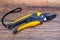 Secateurs for branches of trees and shrubs, garden tools