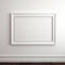 Secessionist Style: A Contest-winning White Frame On Wall In Precisionist Perspective