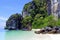 Secluded beach on Hong Island near Krabi