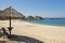 Secluded beach by the Mexican Pacific Ocean