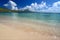 Secluded beach on Saint Kitts