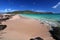 Secluded beach on Saint Kitts