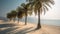 Secluded beauty: sand, sun, and trees