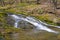 Secluded Mountain Cascade in Early Spring