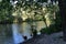 Secluded River Bank at Horsetown Clear Creek Preserve near Redding, California