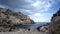 Secluded rocky beach Ibiza