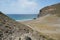 Secluded sandy beach Cabo de Gata Andalusia Spain