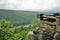 Secluded stone lookout on the edge