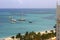 Secluded turquoise beach in Aruba, Caribbean Blue sea, Duth Antilles