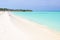 Secluded white sand beach in Cayo Levisa Island in Cuba