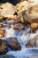 Second Falls at Graveyard Fields on the Blue Ridge Parkway in North Carolina one early morning.