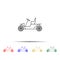 second generation of cars multi color style icon. Simple thin line, outline vector of generation icons for ui and ux, website or
