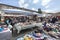 Second hand open air Sicilian market . Catania, Italy.