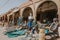 second hand and other stuff shop, in the middle of the street, at Rissani bazaar market in Morocco