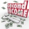 Second Income Money Falling Side Job Work Earn More Cash