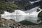 The Second Medium Lake on Mount Krasnaya in summer, Altai mountains, Siberia