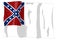 Second national flag. Historic Flag.  Confederate States of America