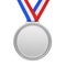 Second Place Silver Medal Isolated