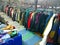 The Secondhand clothes in the market