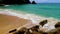 Secret Banana Beach bay panorama turquoise clear water Phuket Thailand