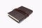 Secret brown leather book with white background