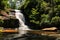 Secret Falls On Big Shoals Trail In North Carolina