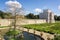 Secret garden inside Villa Doria Pamhili in Rome, Italy