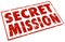 Secret Mission Red Stamp Words Assignment Job Task