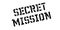 Secret Mission rubber stamp