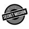 Secret Mission rubber stamp