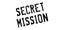 Secret Mission rubber stamp