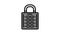 secret padlock color icon animation