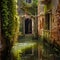 Secret Passage in the Enchanting Canals of Venice, Italy