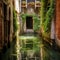 Secret Passage in the Enchanting Canals of Venice, Italy