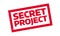 Secret Project rubber stamp