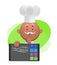 Secret Recipes Mobile App Chef Illustration