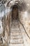 Secret steps leading from a Big Salon to a secret room of the Bran Castle in Bran city in Romania
