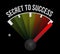 secret to success meter sign concept