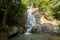 Secret tropical waterfall in jungle on a Samui island.