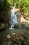 Secret tropical waterfall in jungle on a Samui island.