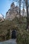 Secret underground entry to Bran Castle, Brasov County, Romania