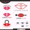 Secret Word With Lip Lock Logo - Vector