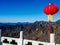 A section of the Great Wall of Mu Tian Yu Chang Cheng filmed in a winter sunny day against the backdrop of the mountains