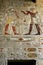 A section of the incredible hieroglyphs at the Temple of Hatshepsut at Deir al-Bahri near Luxor in central Egypt.