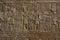 A section of the wall adjoining the mammmisi (birth house) at the Temple of Horus at Edfu in Egypt.