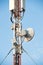 sectoral and narrow-band antennas on the mobile telecommunications technology network tower