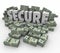 Secure 3d Word Money Cash Piles Financial Savings Safe