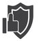 Secure approve icon vector